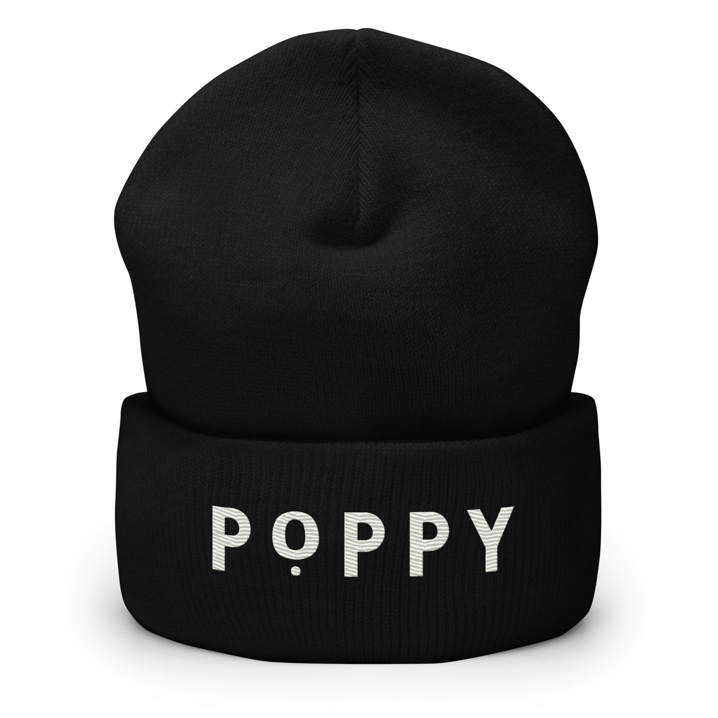 Poppy Flowers Cuffed Beanie