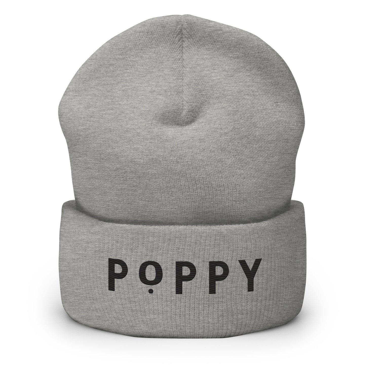 Poppy Flowers Cuffed Beanie