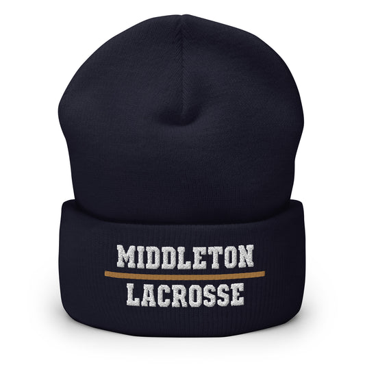 Middleton Vikings Lacrosse Cuffed Beanie
