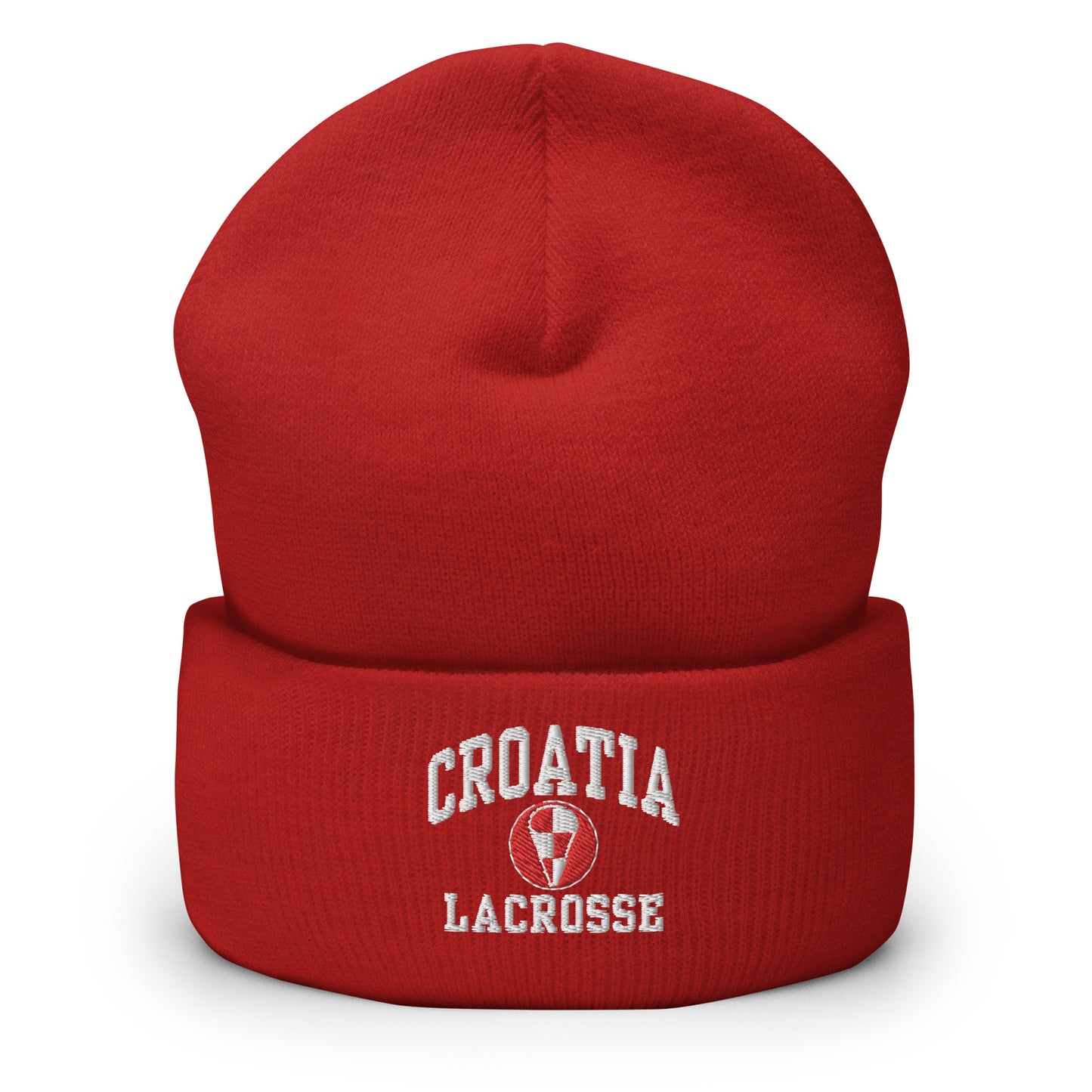 Croatia Lacrosse Cuffed Beanie