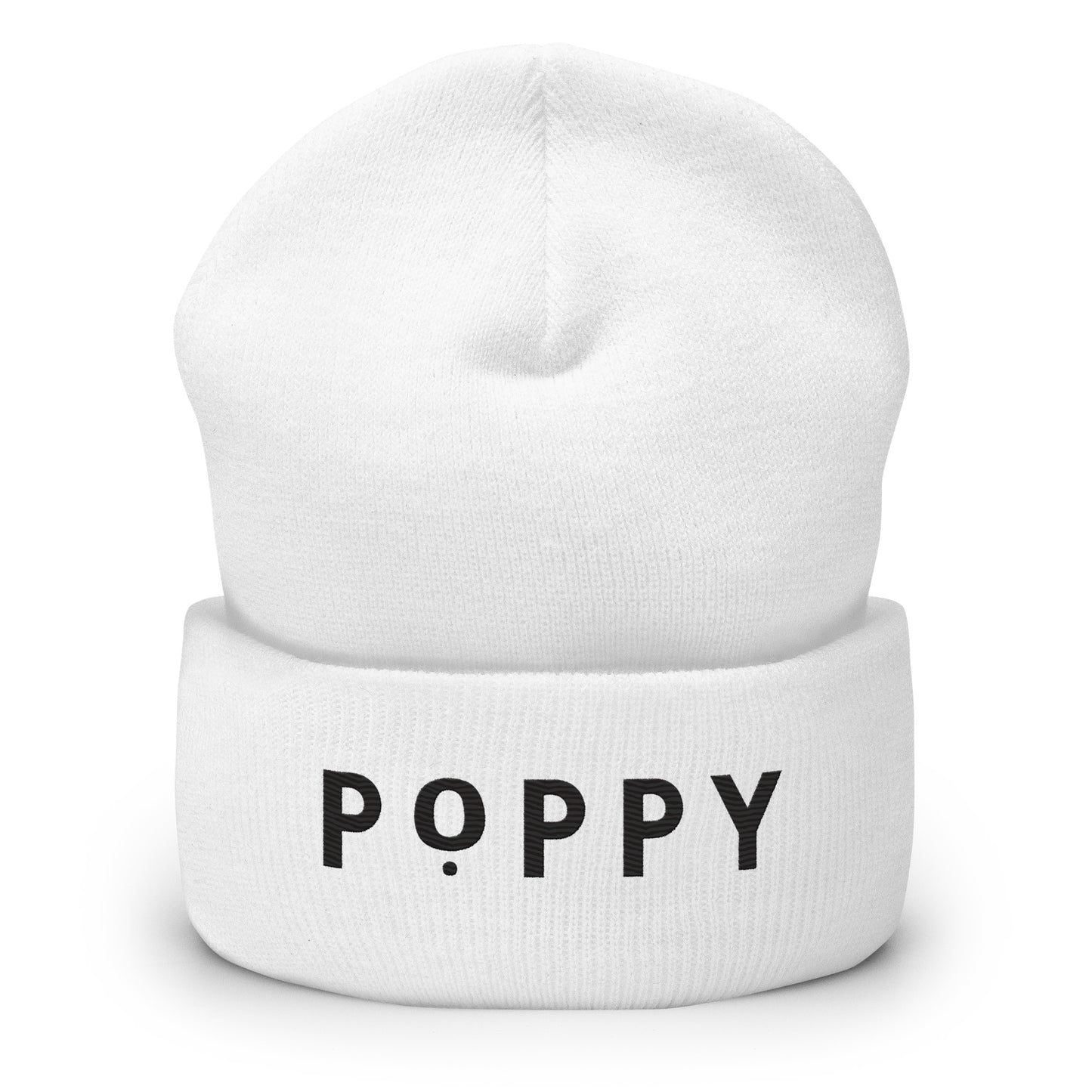 Poppy Flowers Cuffed Beanie