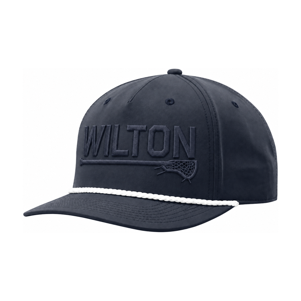 Richardson Performance Rope Cap — approved Wilton design — Navy / Navy Logo