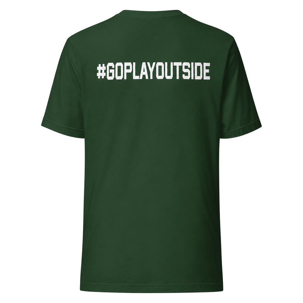 Adult Winter Club Hockey Is Better Bella + Canvas T-Shirt — Forest — back