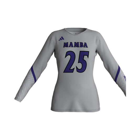 Grey Adidas Long Sleeve Jersey (Libero) — front view