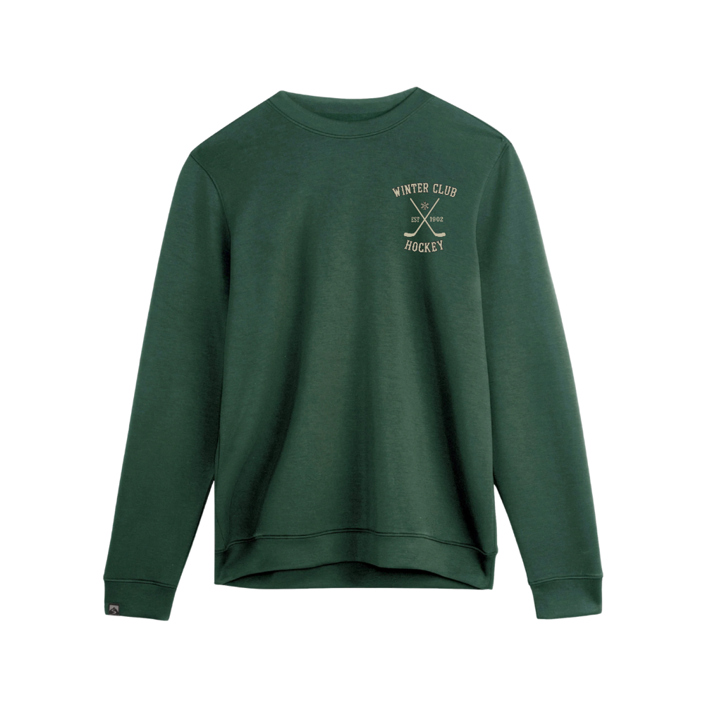Winter Club Men's Comfort Zone Crew – Spruce approved product mockup
