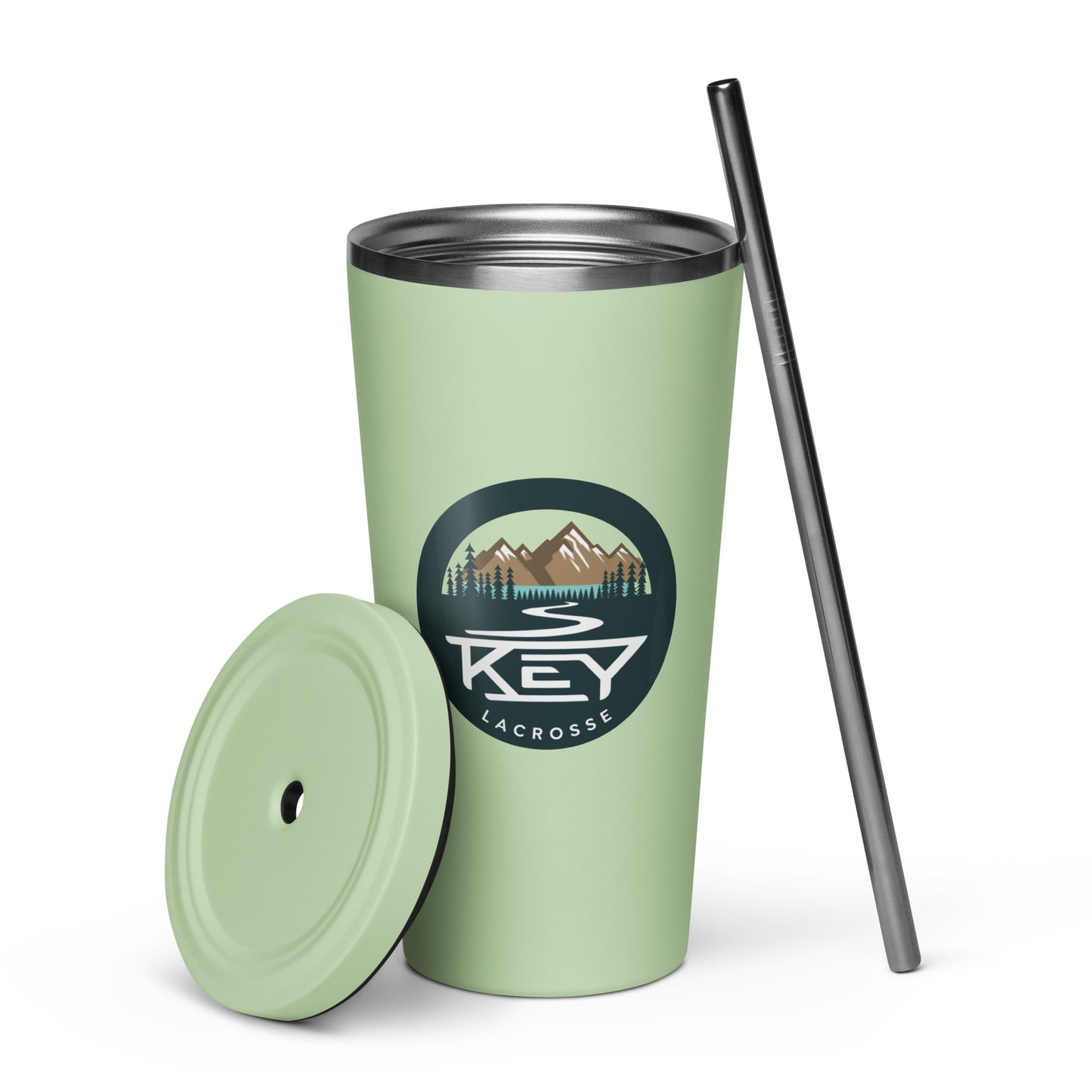 Key Lacrosse Insulated Tumbler w/ Straw (20oz)