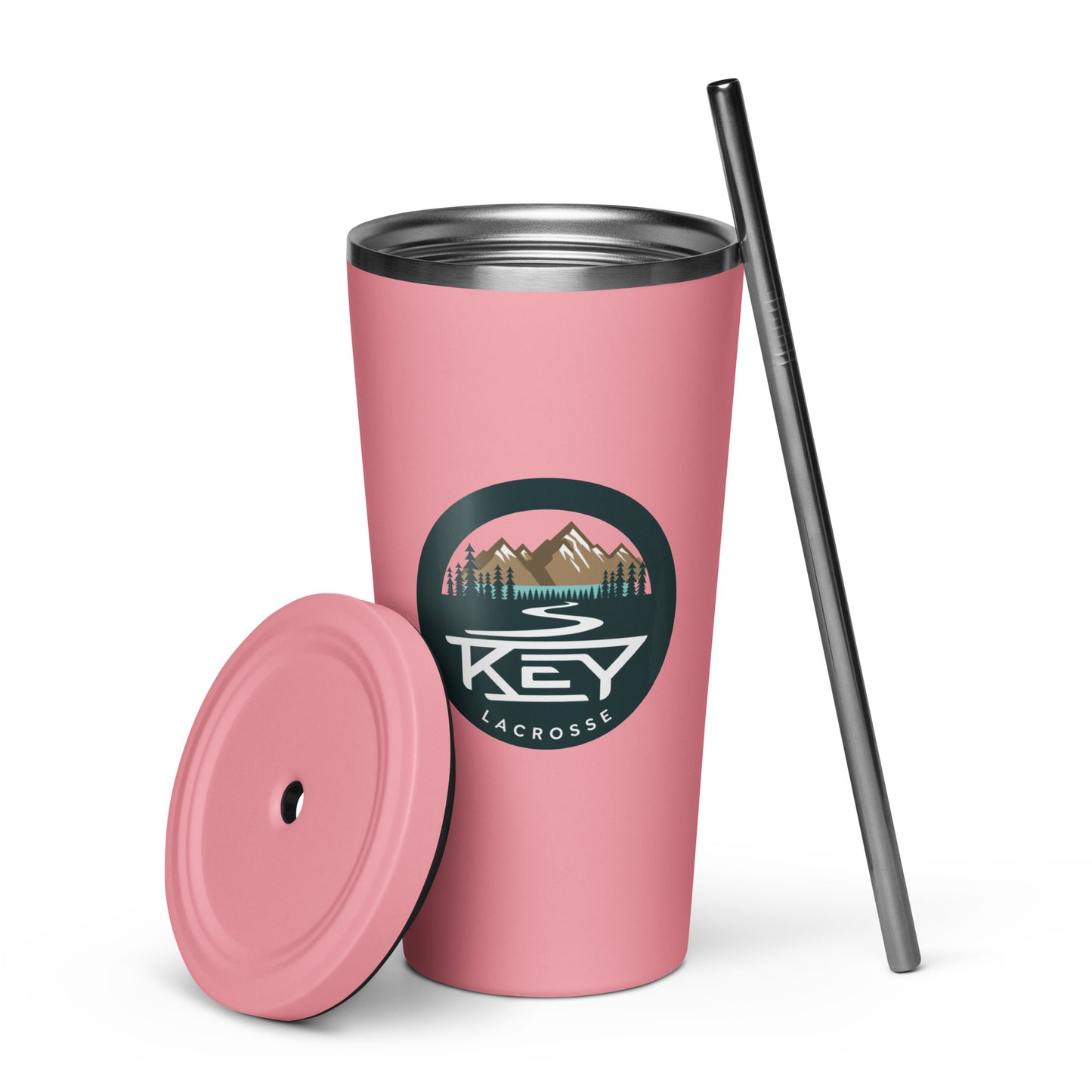 Key Lacrosse Insulated Tumbler w/ Straw (20oz)