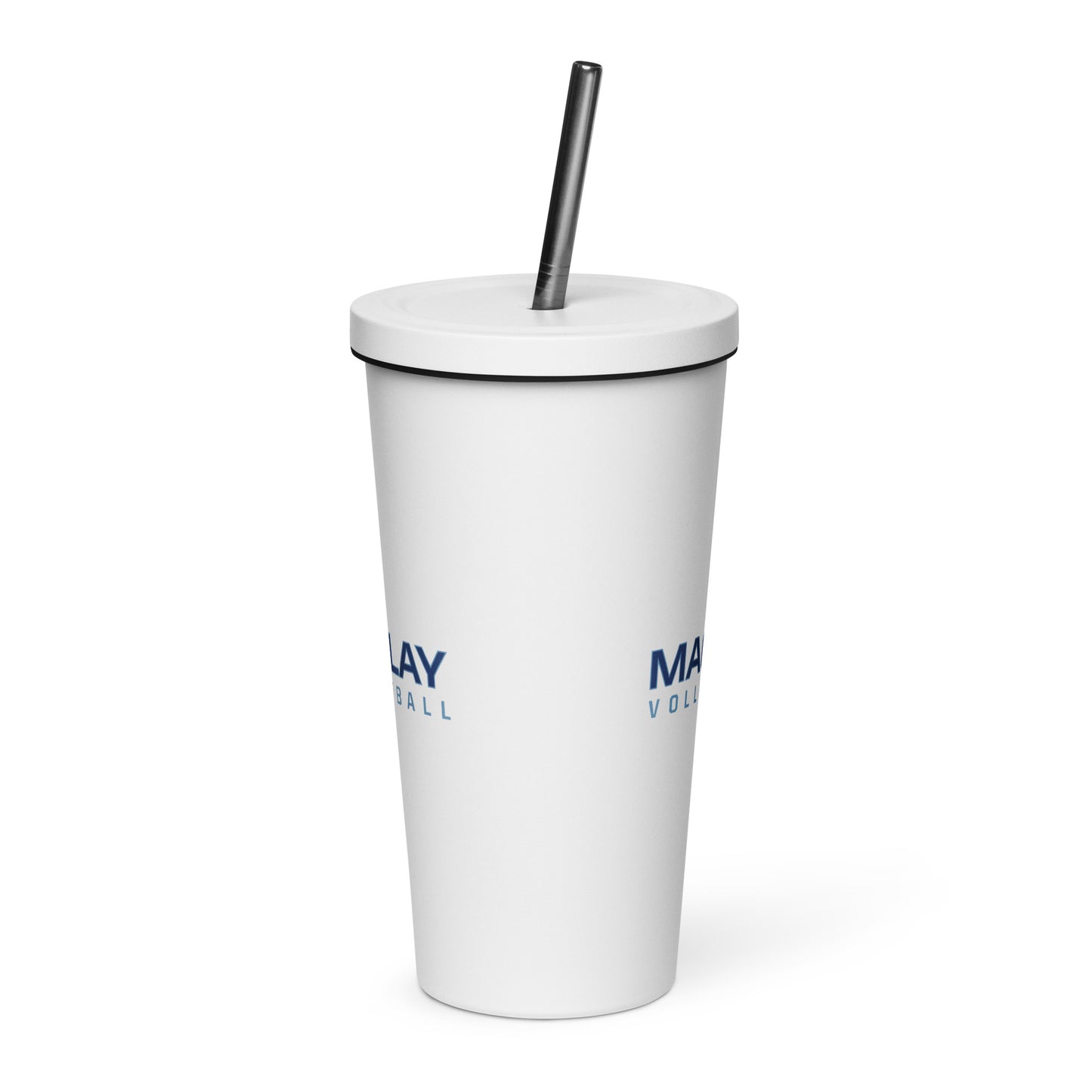 Maclay Insulated tumbler with a straw