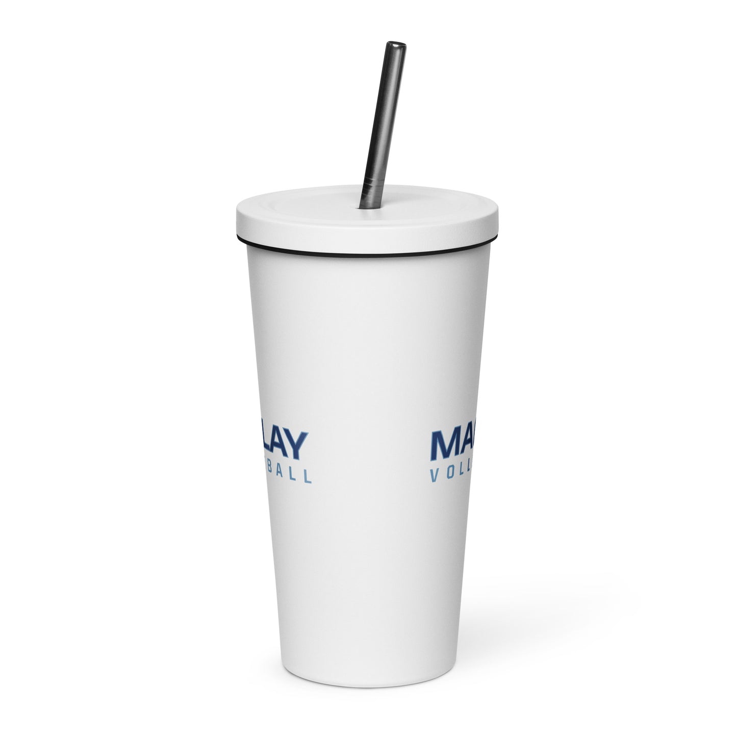 Maclay Insulated tumbler with a straw