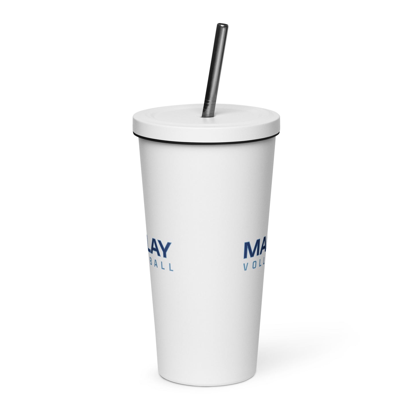 Maclay Insulated tumbler with a straw