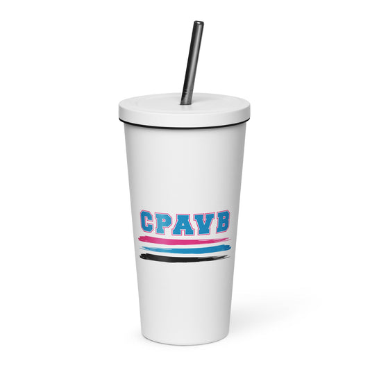CPA Volleyball Insulated Tumbler w/ Straw (20oz)