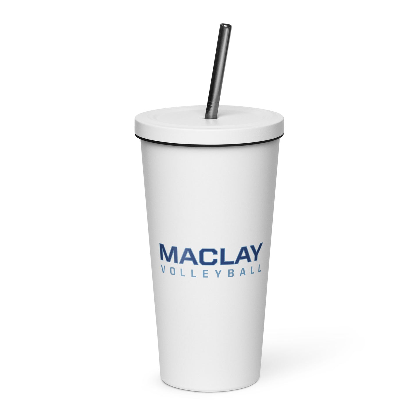 Maclay Insulated tumbler with a straw