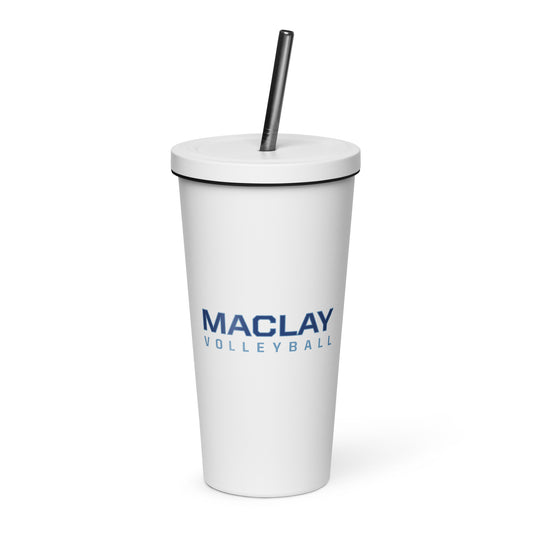 Maclay Insulated tumbler with a straw