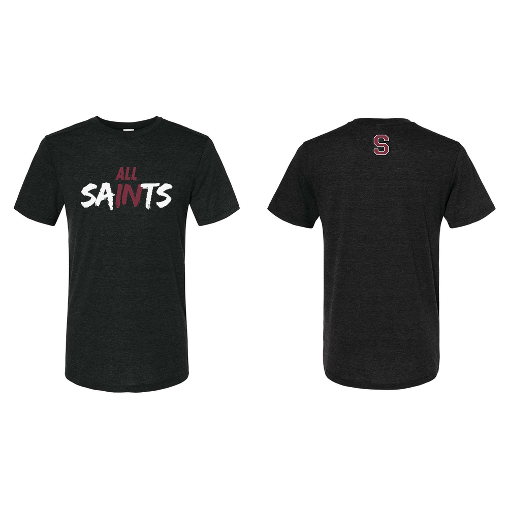 All Saints Tee — Adult Black Heather