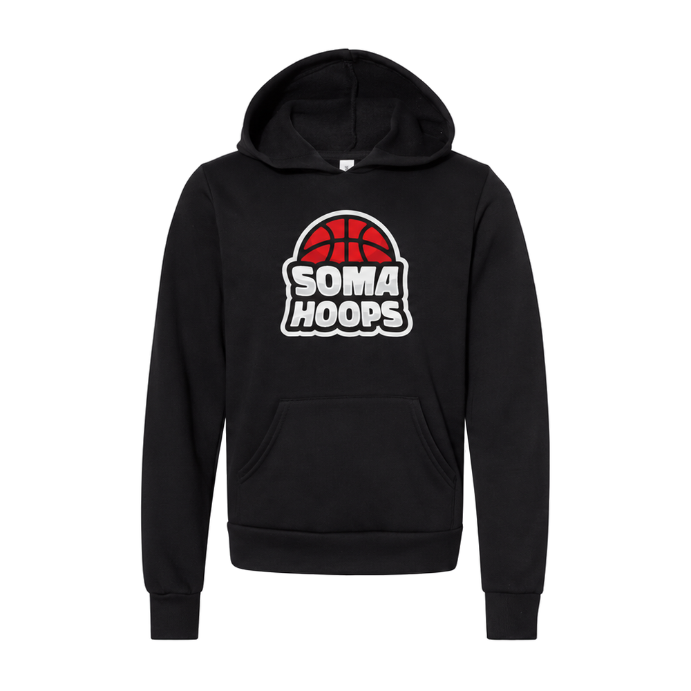 Youth SOMA Hoops Pullover Hoodie — Black