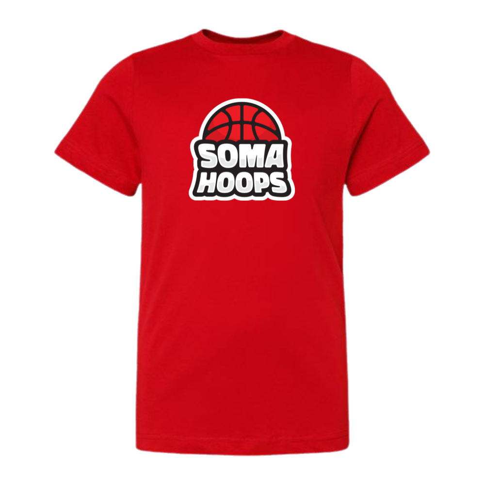 Youth SOMA Hoops Fine Jersey Tee — Red