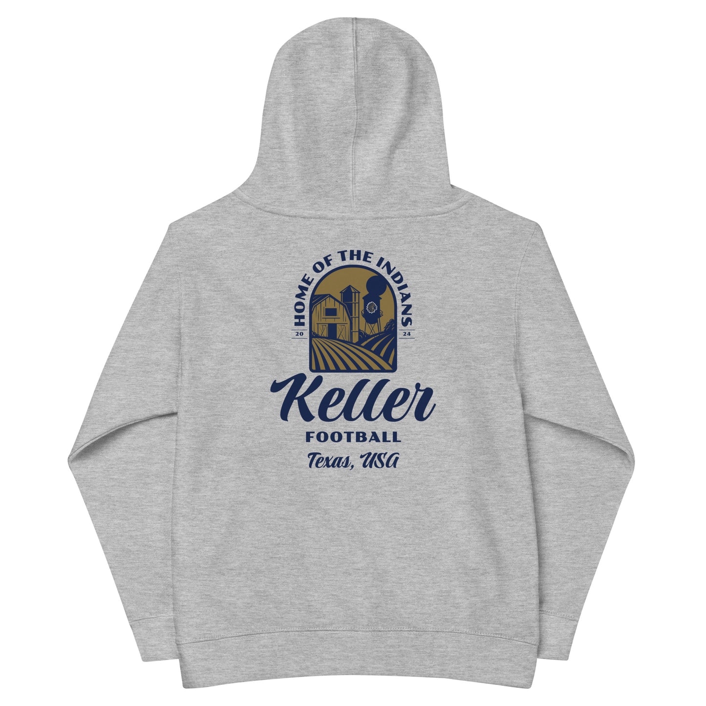 Youth Keller Football Cotton Heritage Hoodie