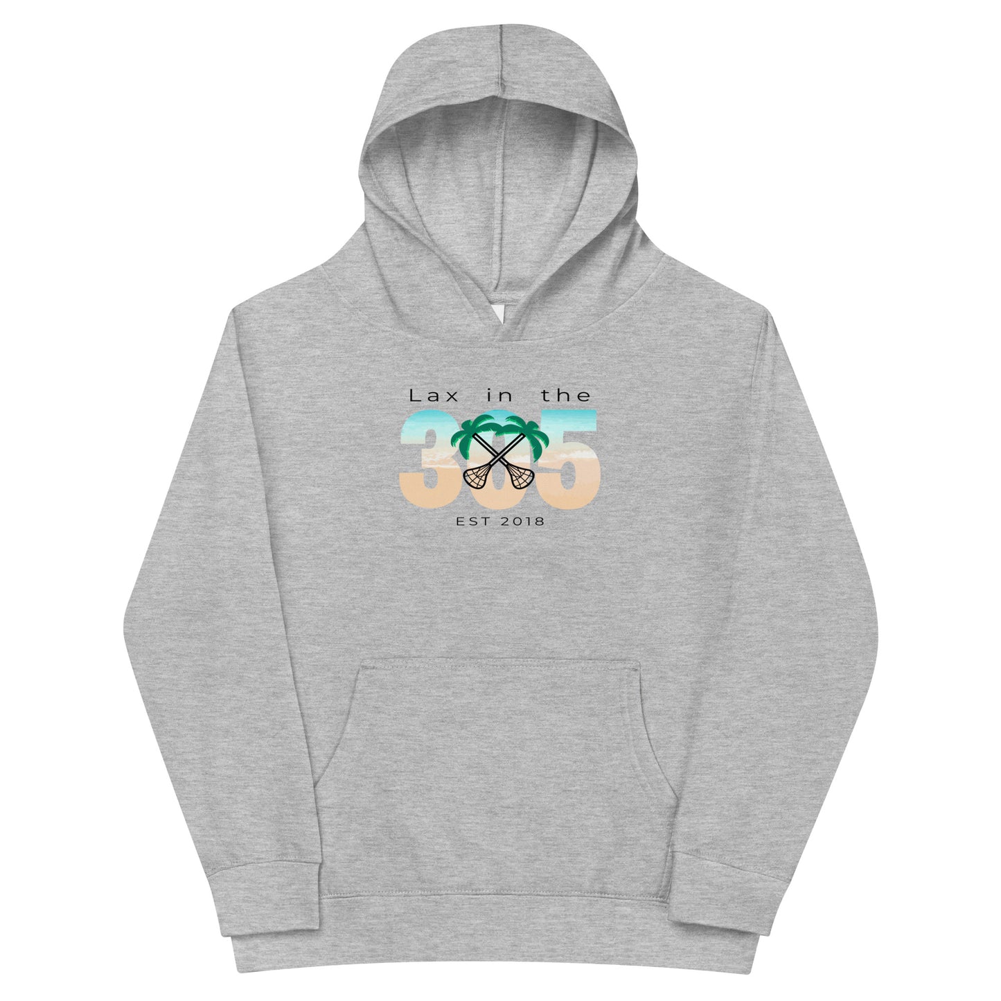 Youth Lax in the 305 Cotton Heritage Hoodie