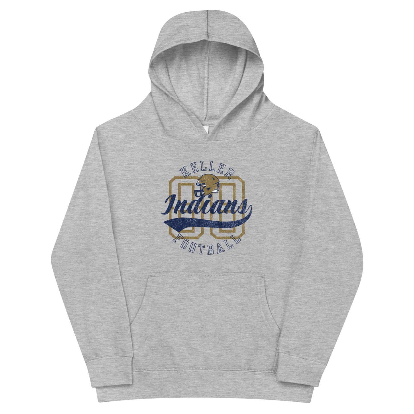 Youth Keller Football Cotton Heritage Hoodie