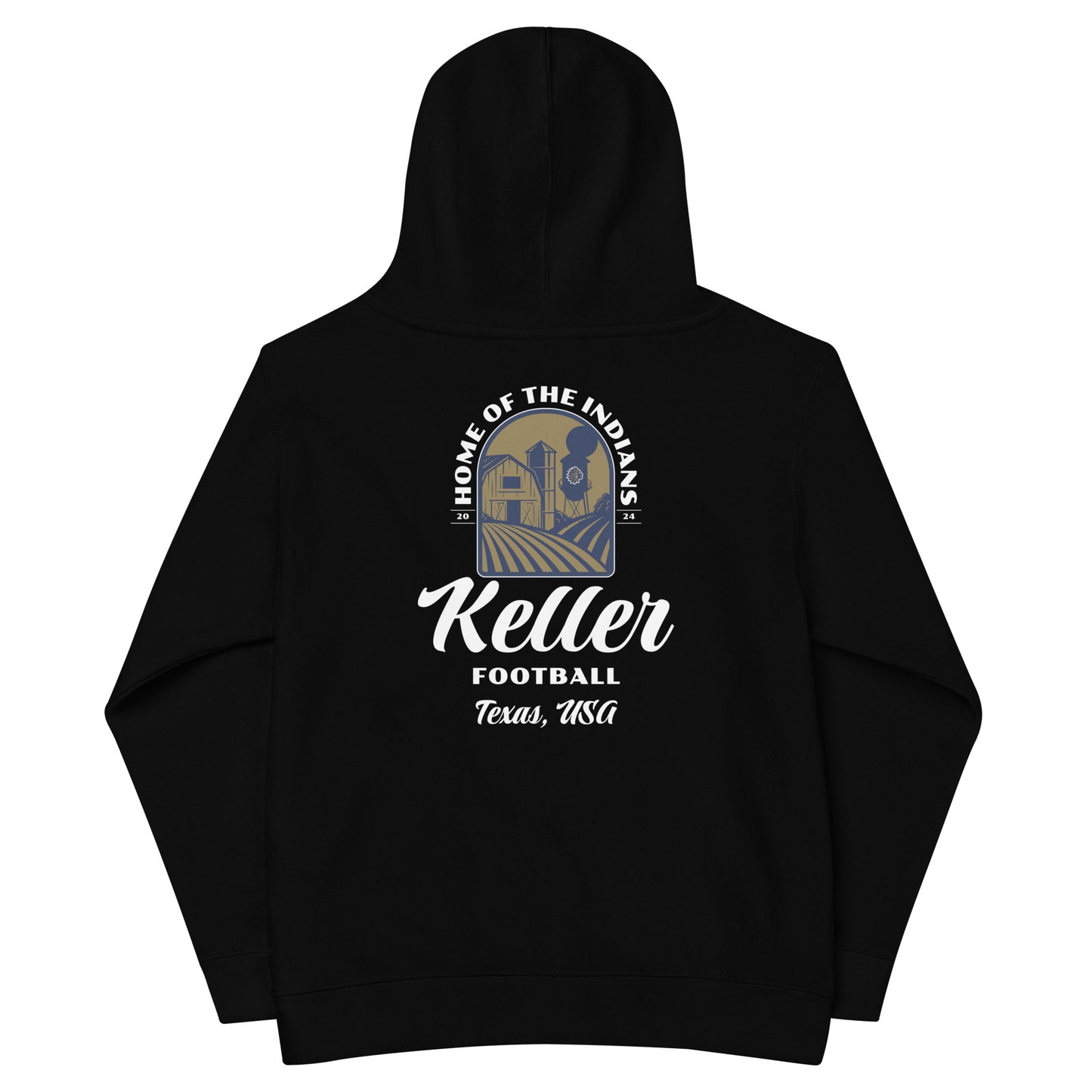 Youth Keller Football Cotton Heritage Hoodie