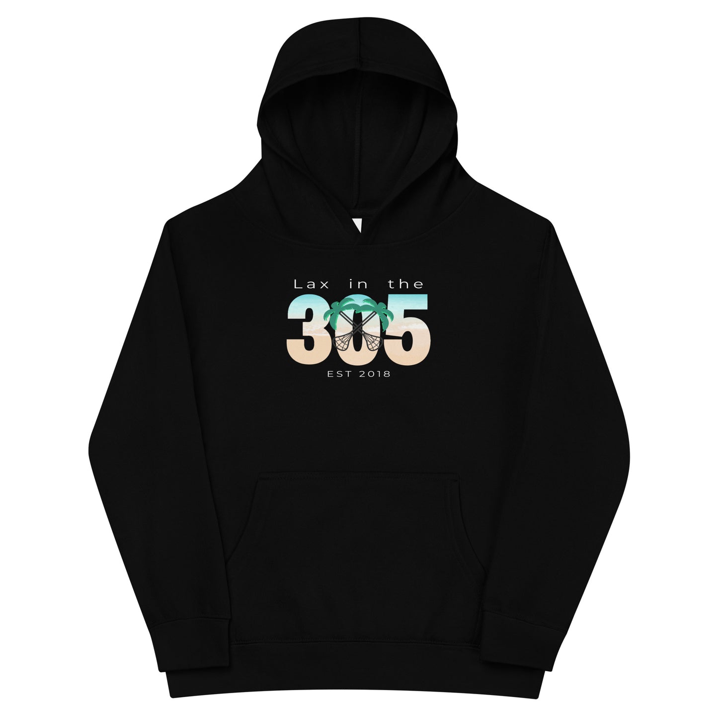 Youth Lax in the 305 Cotton Heritage Hoodie