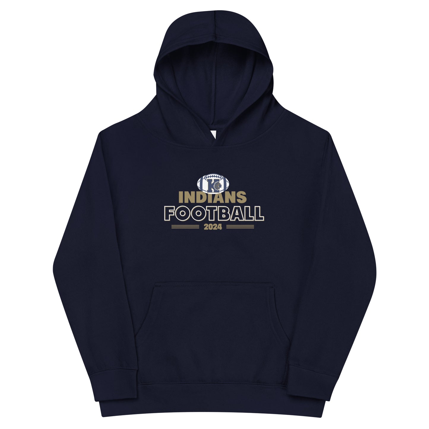 Youth Keller Football Cotton Heritage Hoodie