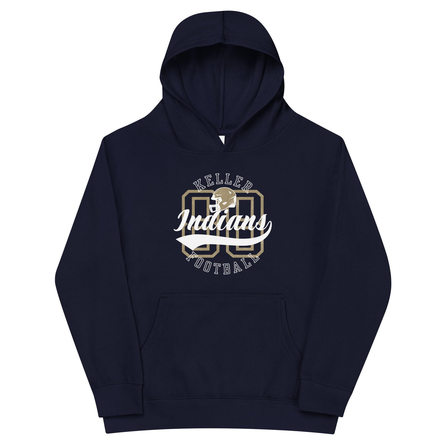Youth Keller Football Cotton Heritage Hoodie