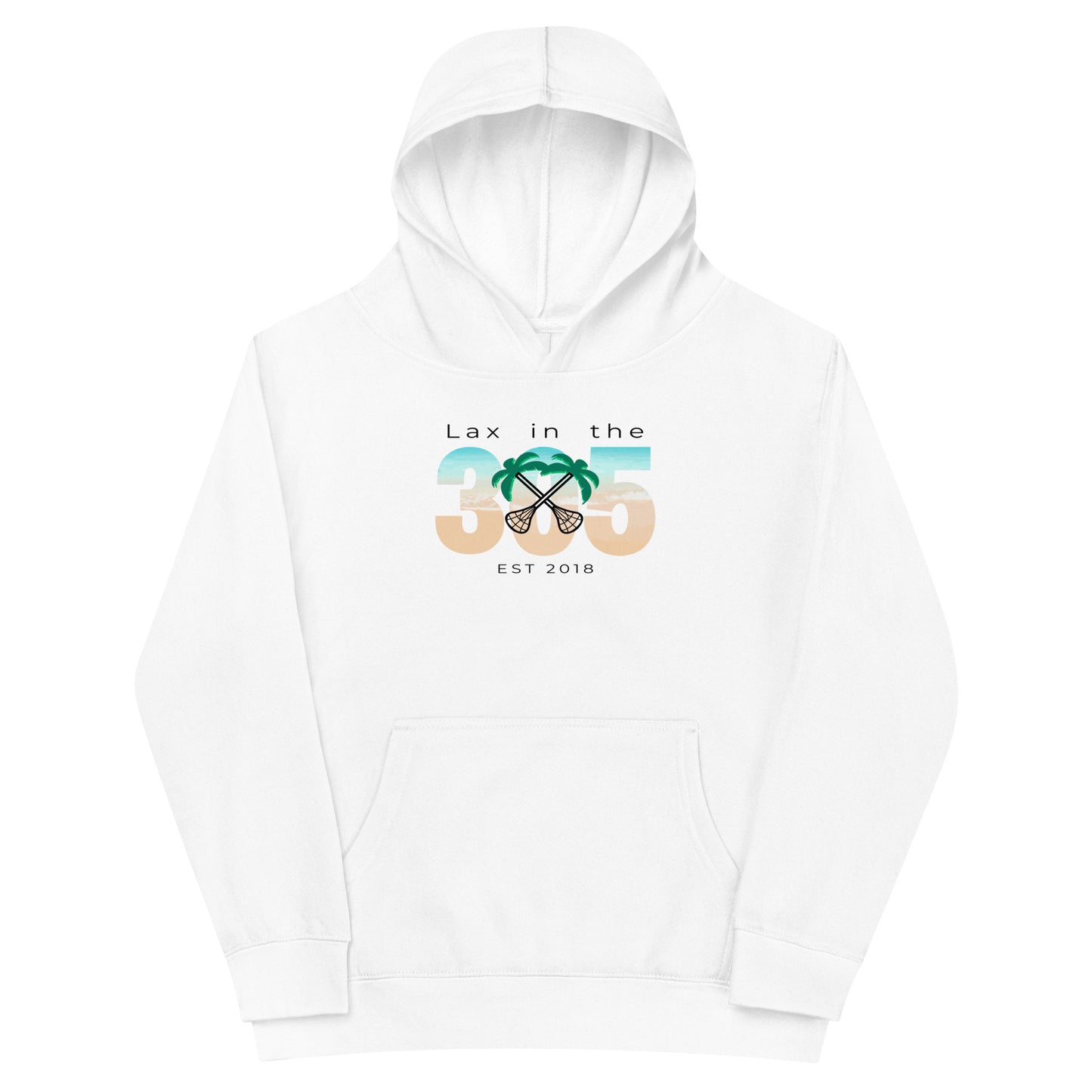 Youth Lax in the 305 Cotton Heritage Hoodie