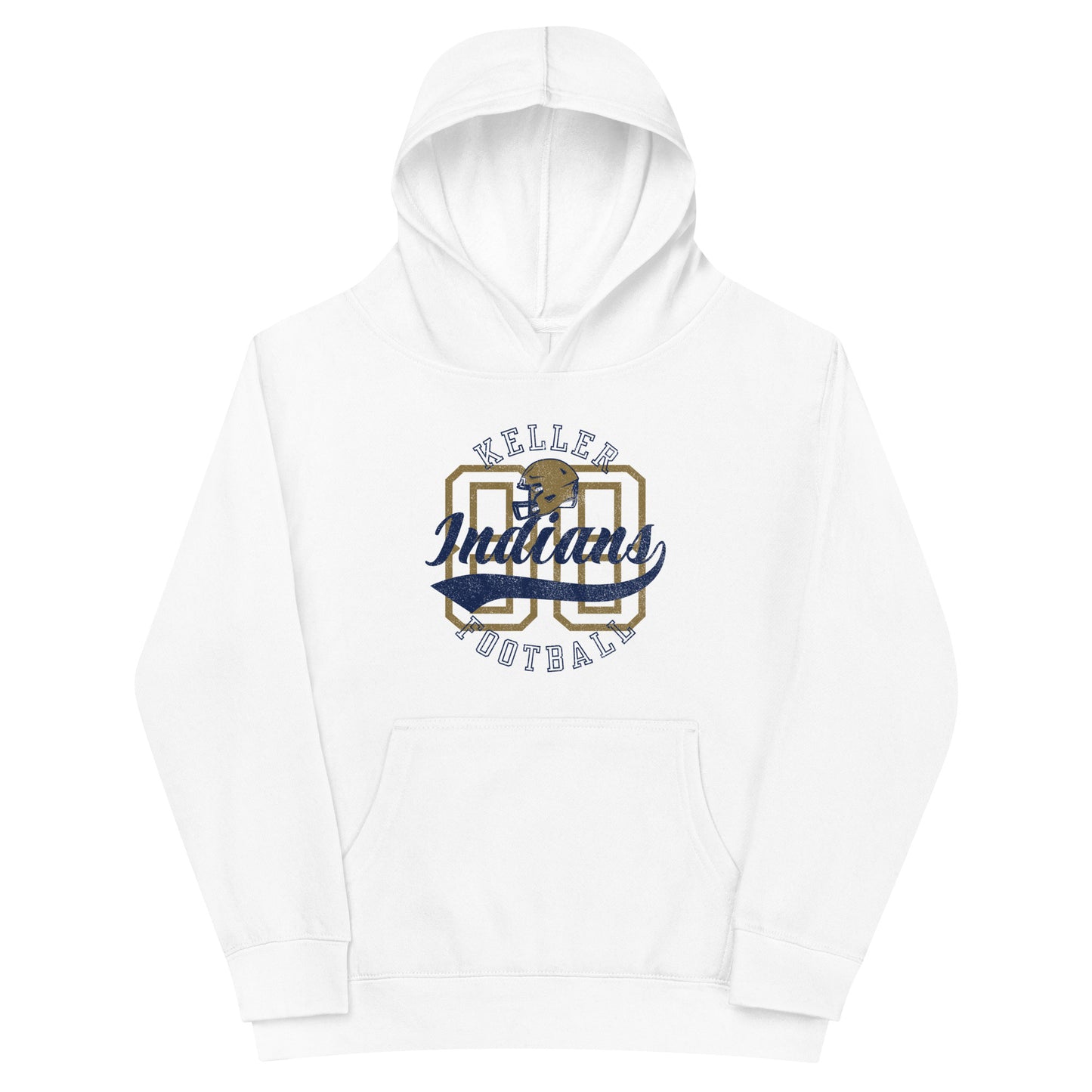 Youth Keller Football Cotton Heritage Hoodie