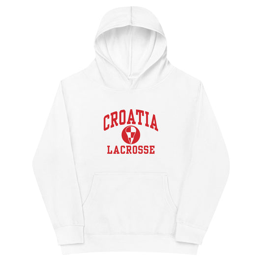 Youth Croatia Lacrosse Cotton Heritage Hoodie