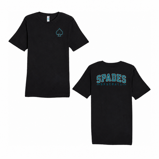South Bay Spades Comfort Colors Heavyweight Tee — Black