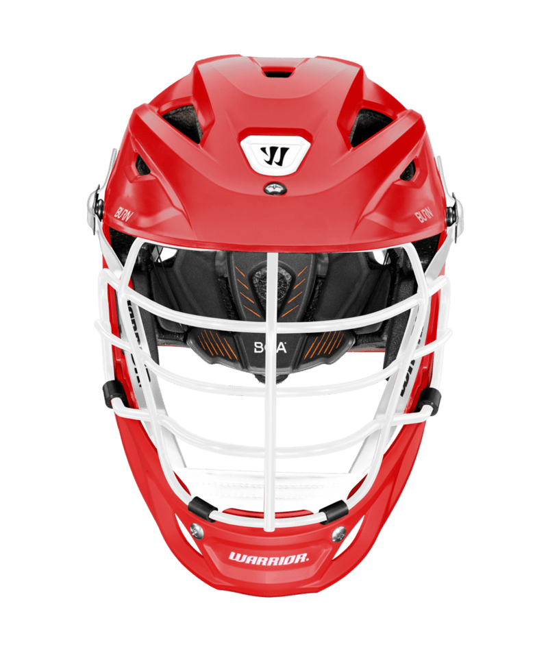 BURN HELMET MASK (WHITE) - RD RED