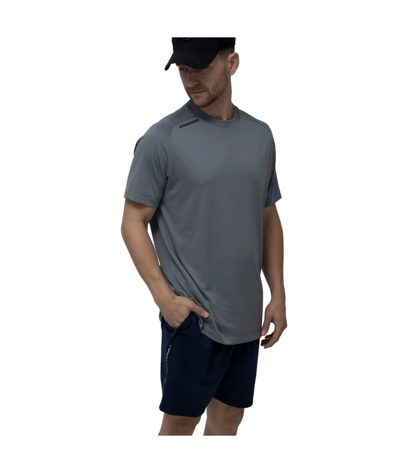 TEAM TRAINING CF TEE SR - GNM GUNMETAL