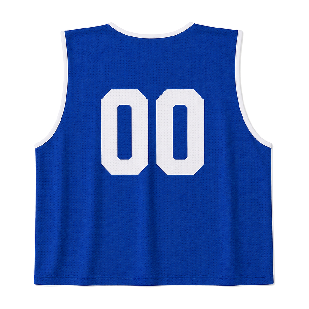 Los Al Lacrosse reversible pinnie - royal blue back
