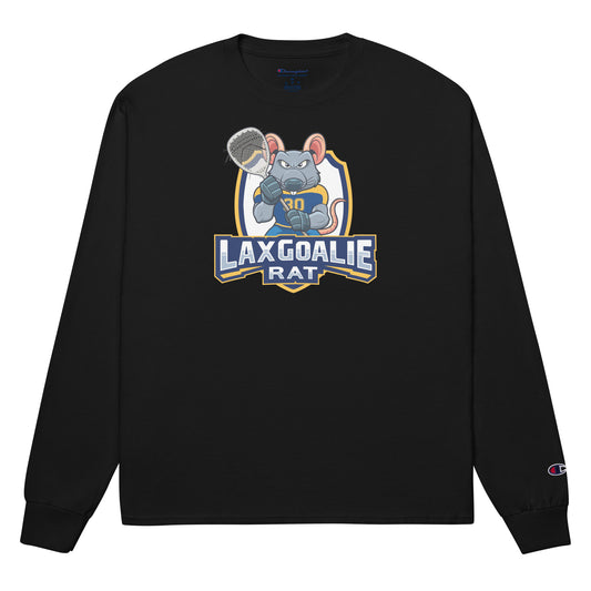 Adult Lax Goalie Rat Champion Long Sleeve Shirt