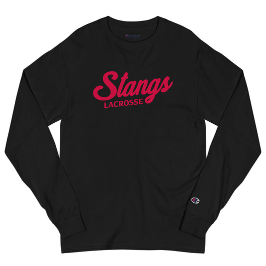 Adult Stangs Lacrosse Champion Long Sleeve Shirt