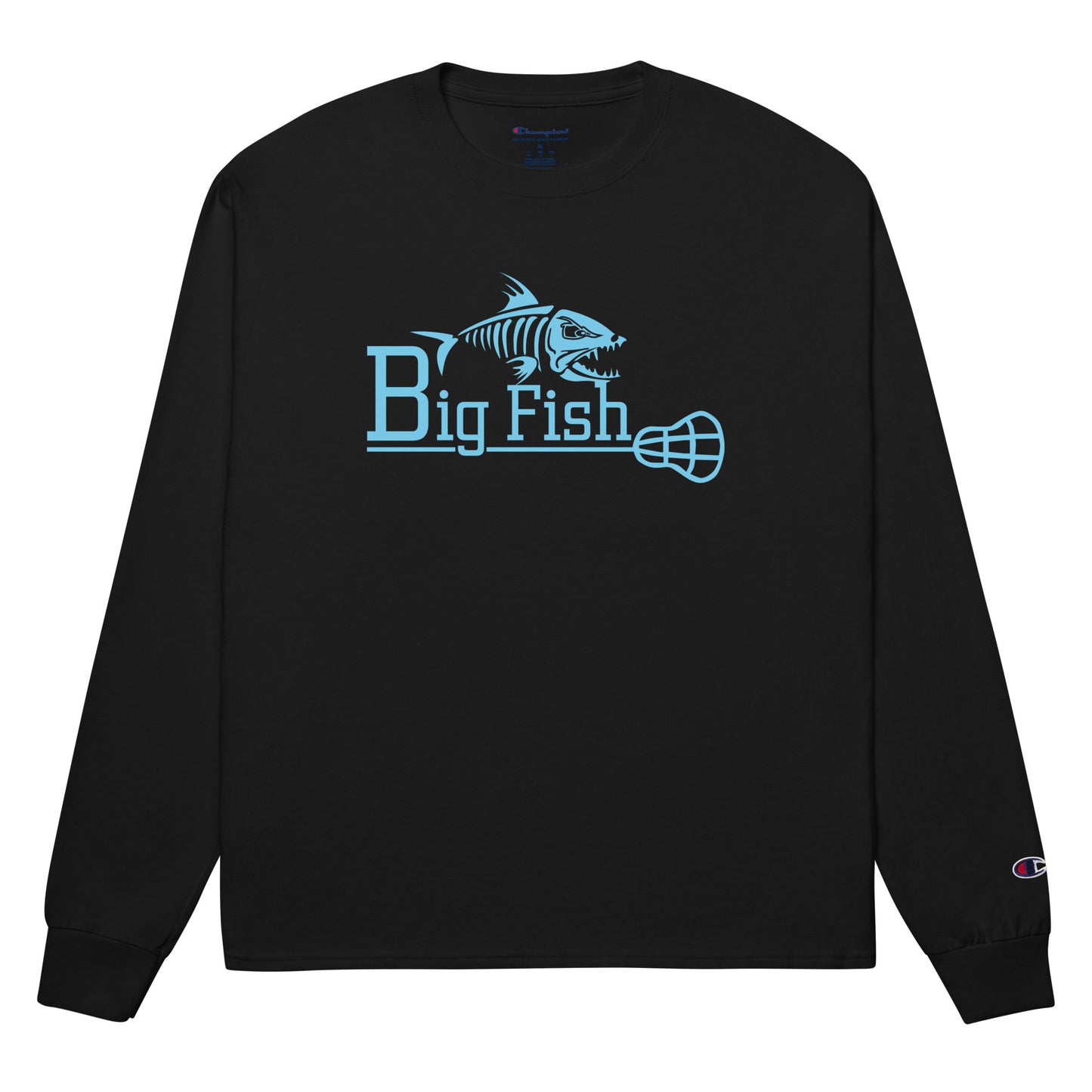 Adult Big Fish Lacrosse Champion Long Sleeve Shirt
