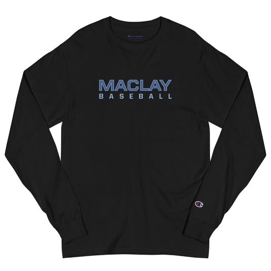 Adult Maclay Baseball Champion Long Sleeve Shirt