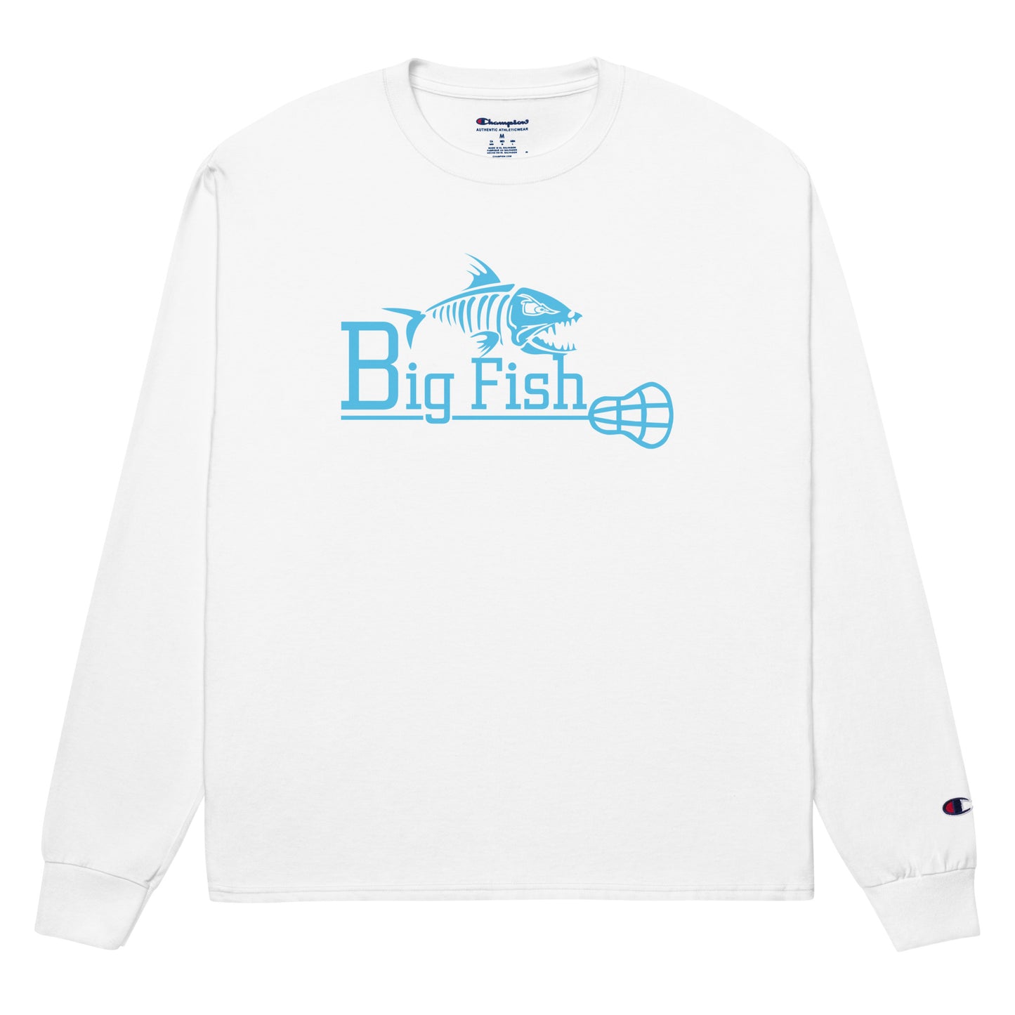 Adult Big Fish Lacrosse Champion Long Sleeve Shirt