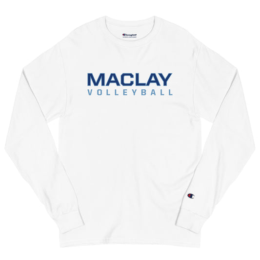 Adult Maclay Volleyball Champion Long Sleeve Shirt