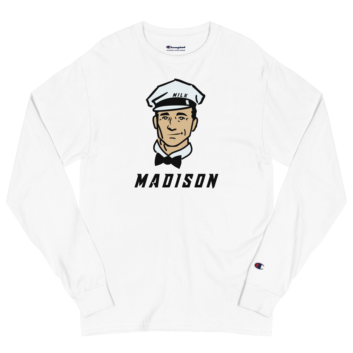 Adult Madison Milkmen Champion Long Sleeve Shirt