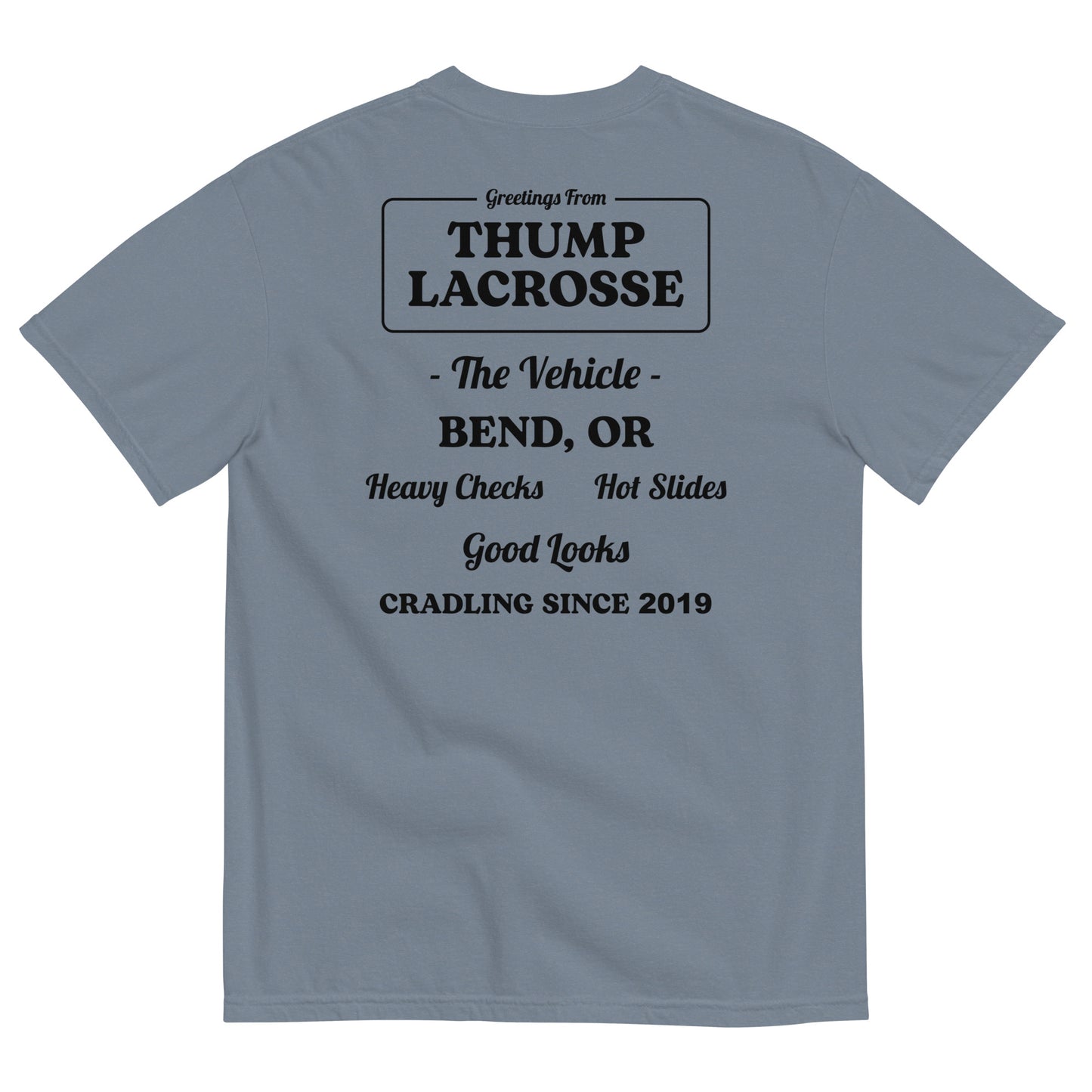 Adult Thump Lacrosse Comfort Colors Tee | The Vehicle
