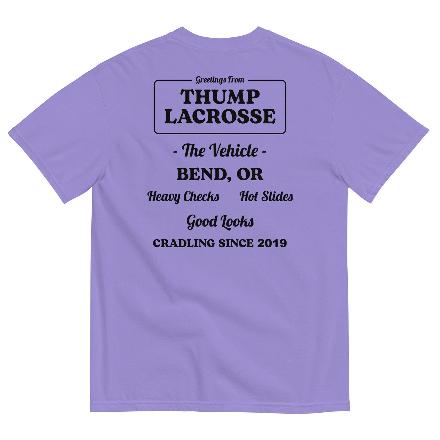 Adult Thump Lacrosse Comfort Colors Tee | The Vehicle