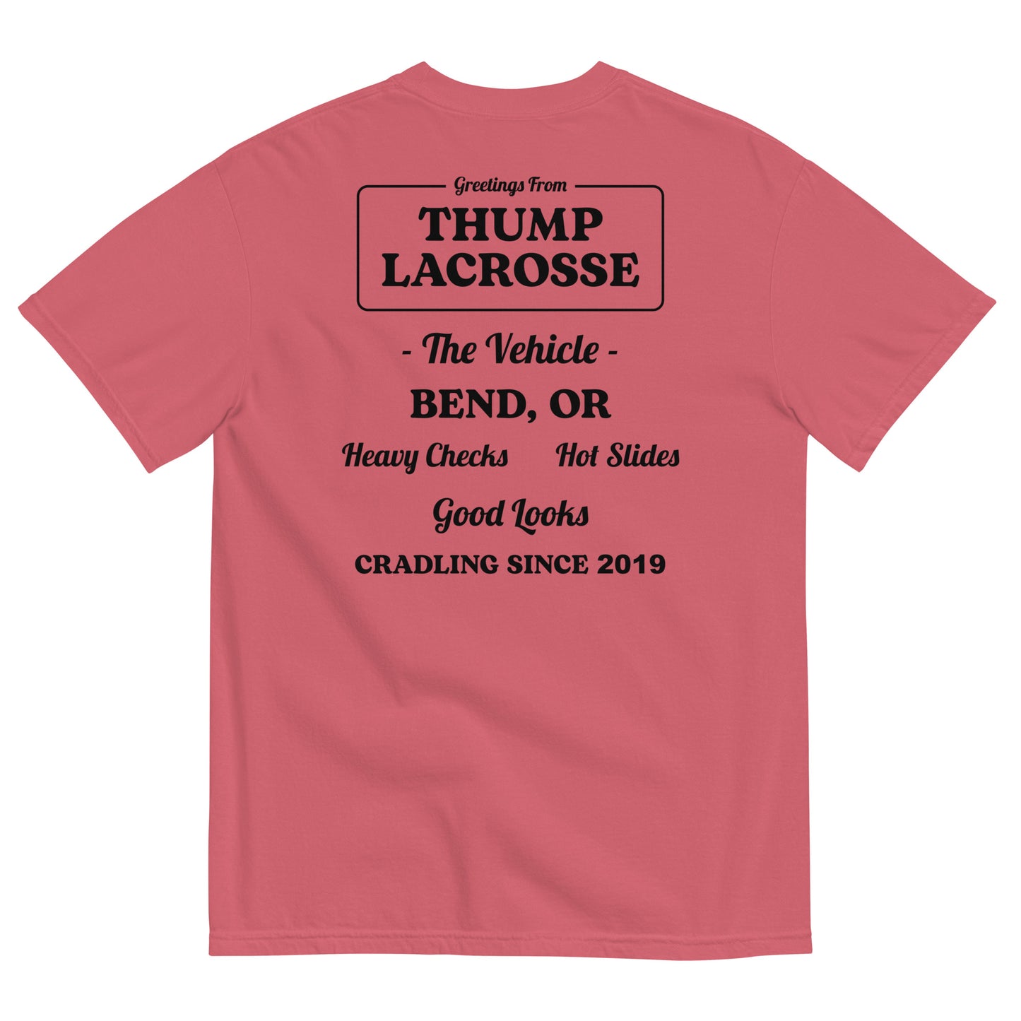 Adult Thump Lacrosse Comfort Colors Tee | The Vehicle
