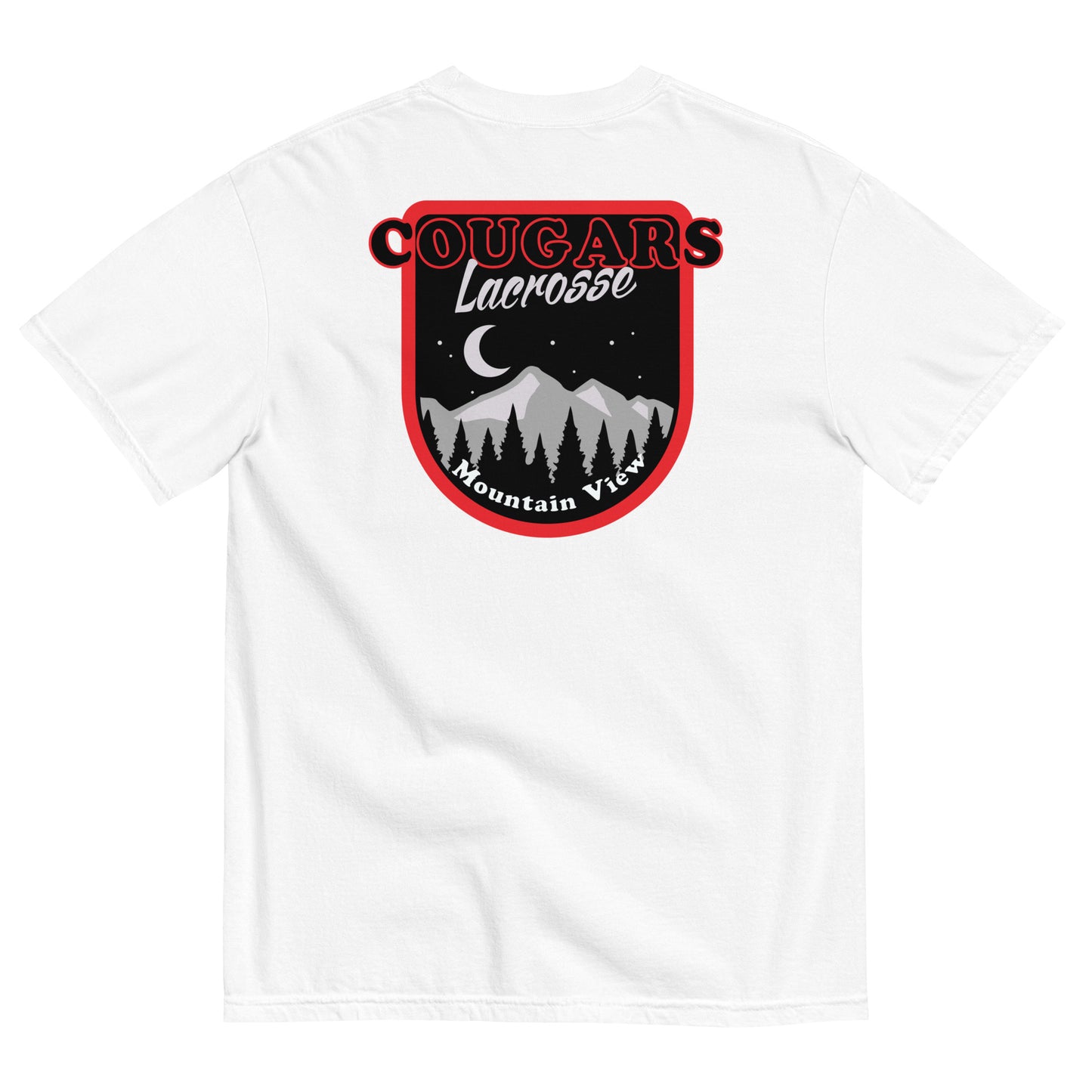 Adult MV Lacrosse Comfort Colors Tee (Front & Back)