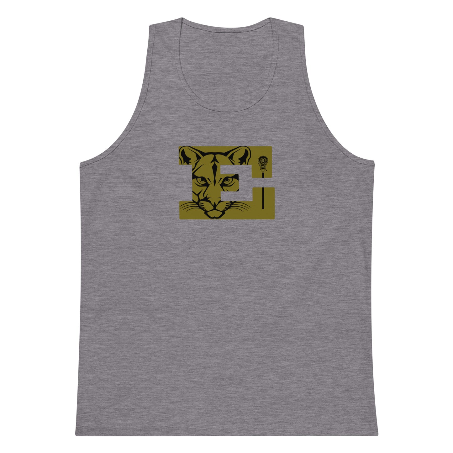 Adult Evergreen High School Lacrosse Cotton Heritage Tank