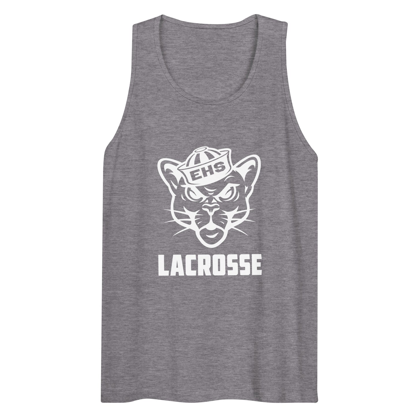Adult Evergreen High School Lacrosse Cotton Heritage Tank