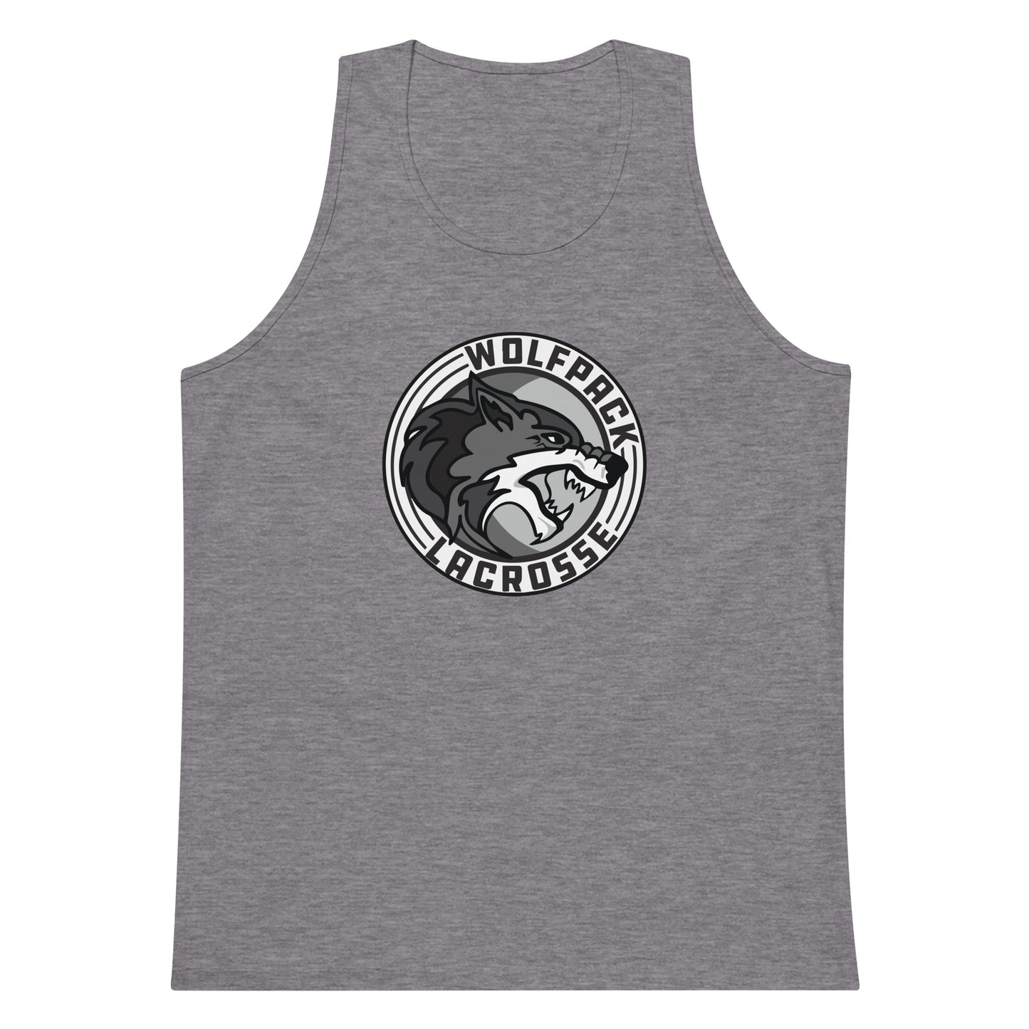 Adult Wolfpack Lacrosse Cotton Heritage Tank