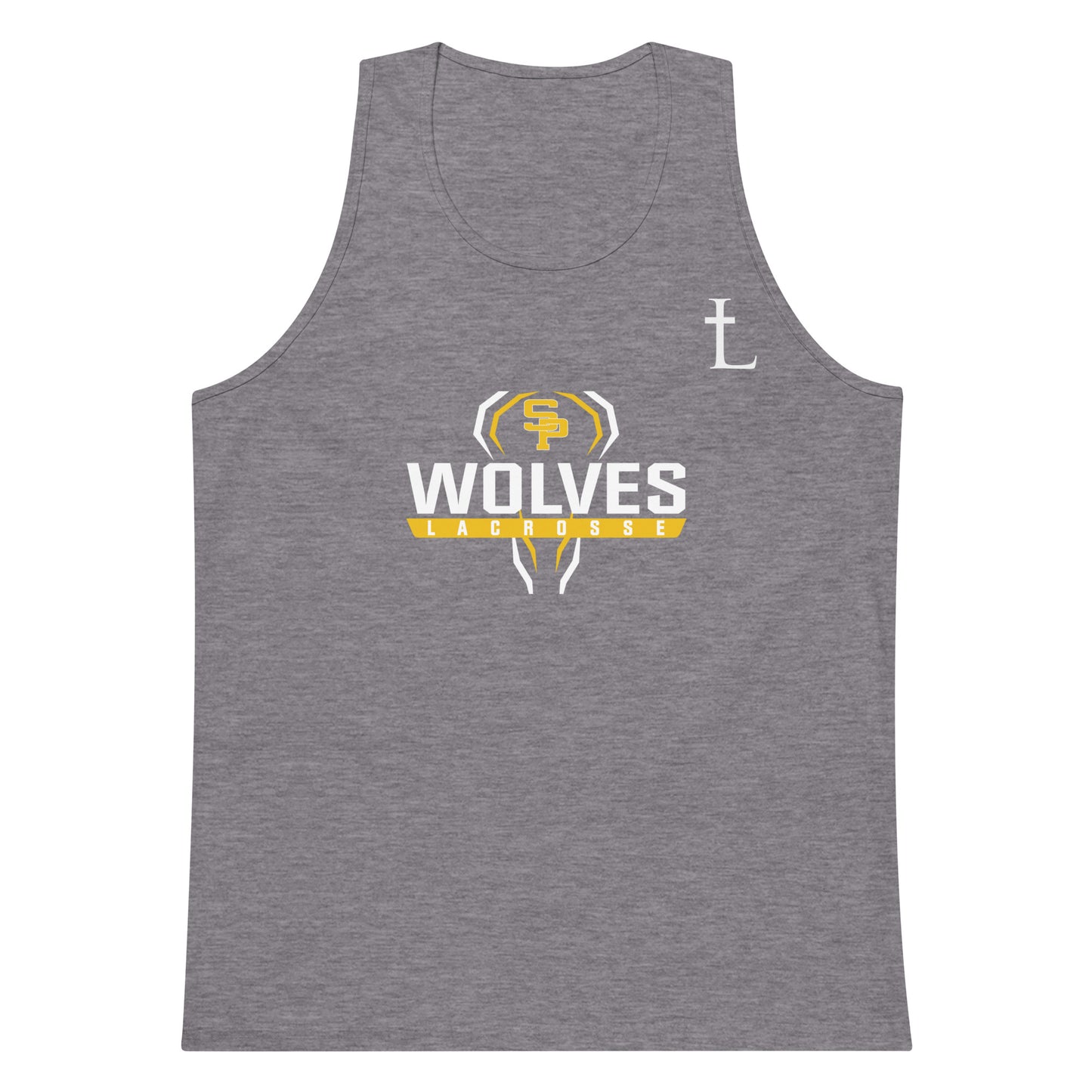Adult Saint Paul's Wolves Lacrosse Cotton Heritage Tank