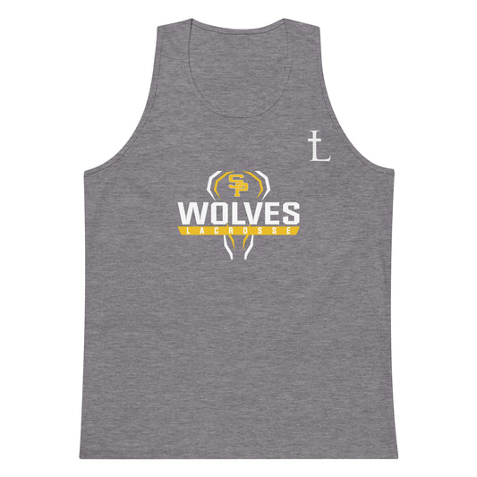 Adult Saint Paul's Wolves Lacrosse Cotton Heritage Tank